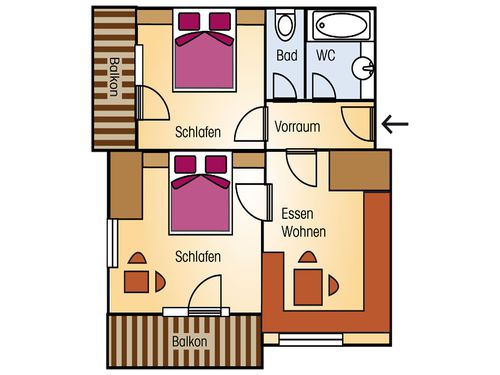 zimmerbild appartement/s